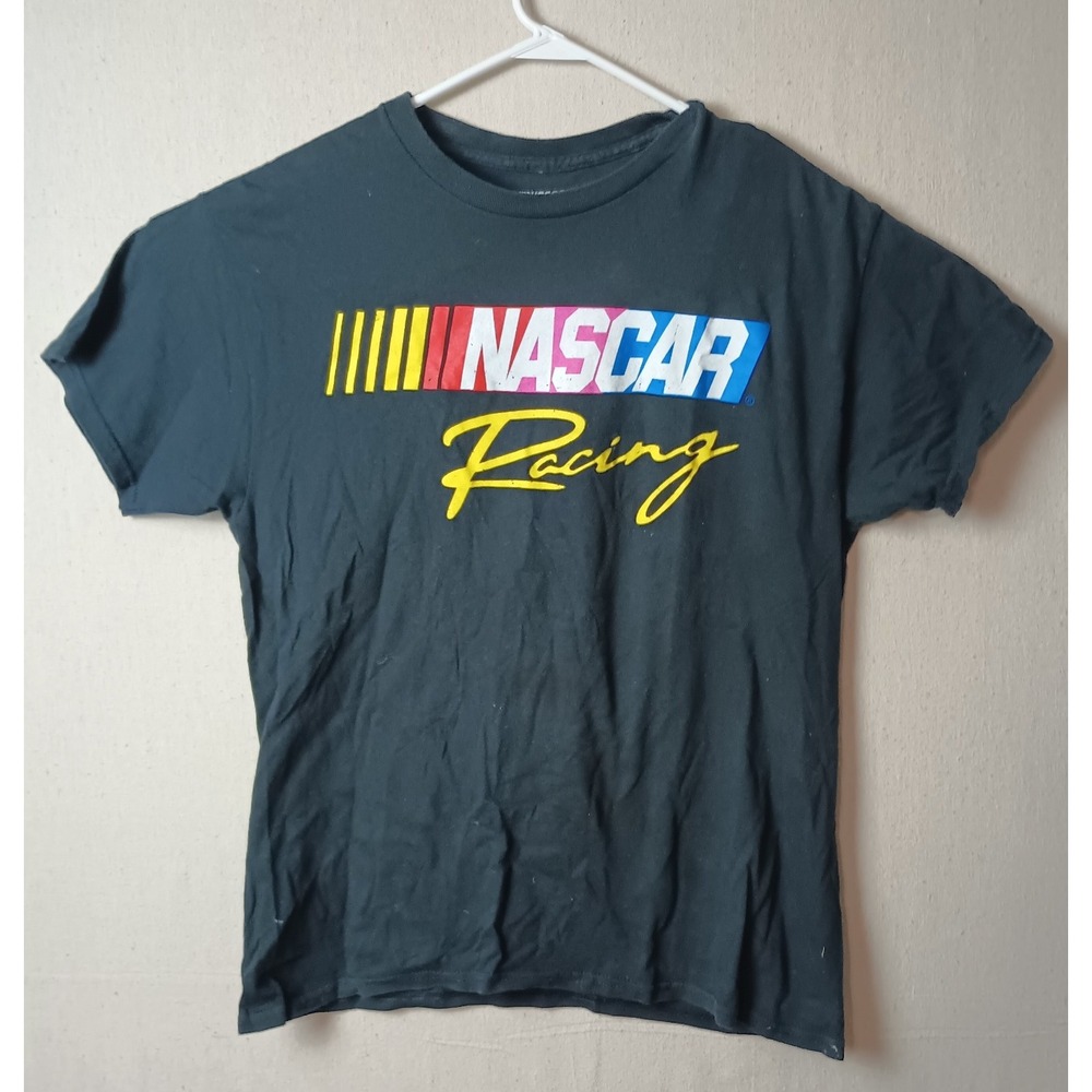 NASCAR Racing Graphic T-Shirt Motorsport‎ Short Sleeve Black Large J